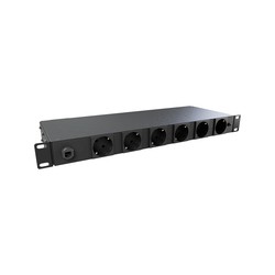 Vertiv Geist Rack PDU, Monitored ,1U,16A,220V,Schuko*3m,Schuko*6,black