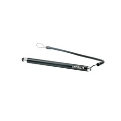 Mobilis Pack OF 10 Black Capacitive/Stylus Matte Black+Spiral Cord