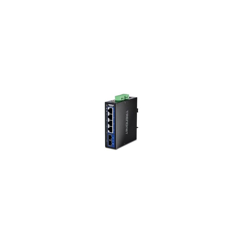 5-PORT HARDENED INDUSTRIAL GB/DIN-RAIL SWITCH W.MULTI-MODE