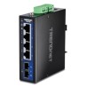 5-PORT HARDENED INDUSTRIAL GB/DIN-RAIL SWITCH W.MULTI-MODE