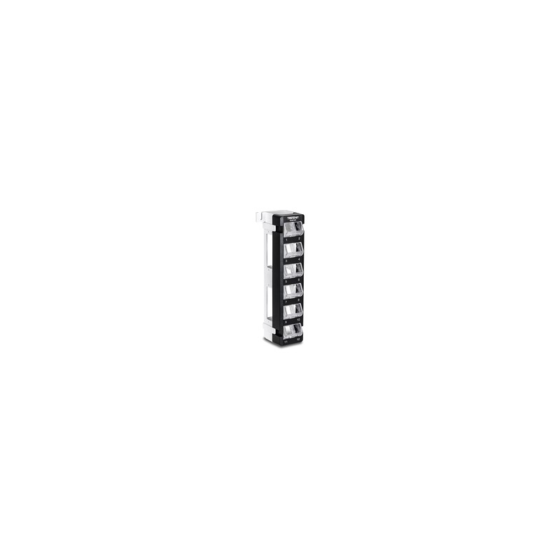 12-PORT BLANK ANGLED WALL/MOUNT KEYSTONE PATCH PANEL