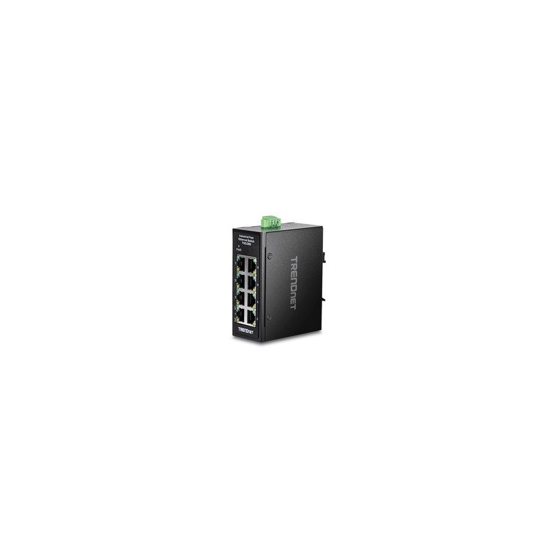 8-PORT INDUSTRIAL FAST ETHERNE/DIN-RAIL MINI SWITCH