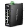 TRENDnet 8-Port Industrial Fast Etherne/DIN-Rail Mini Switch