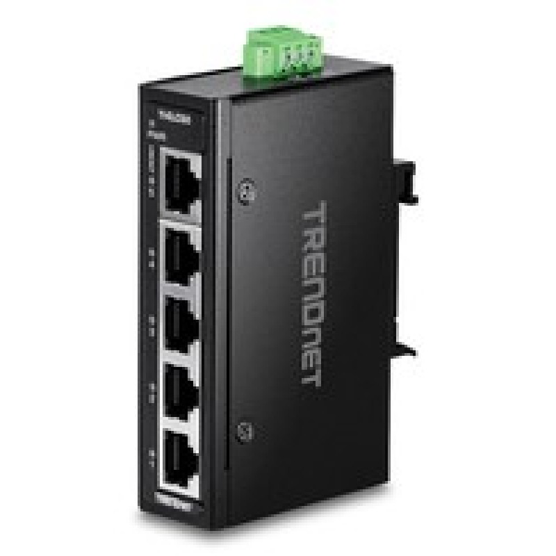 TRENDnet 5-Port Industrial Fast Ethernet/DIN-Rail Mini Switch