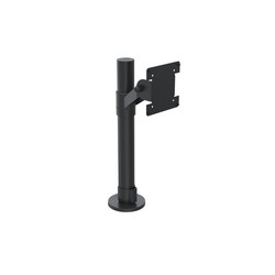 POLE W/ VESA MOUNT ON ANGLED/CONNECTION JOINT BLACK