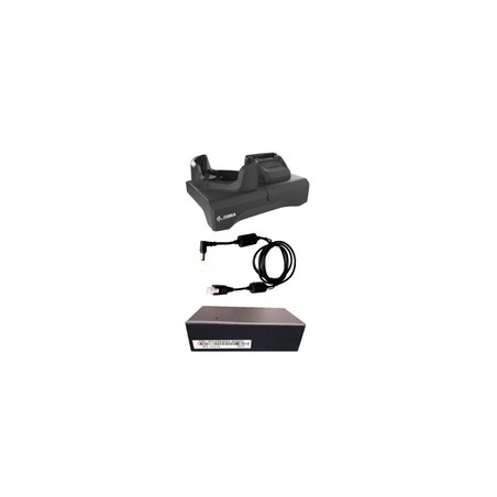 Zebra TC73/TC78 Ethernet 1-Slot And SPARE Battery Charging Cradle. With Shim And Power Supply. Country Specific AC Line Cord