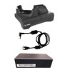 Zebra TC73/TC78 Ethernet 1-Slot And SPARE Battery Charging Cradle. With Shim And Power Supply. Country Specific AC Line Cord