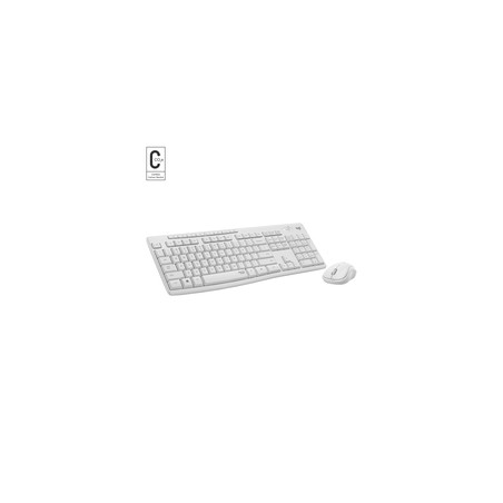 Logitech MK295 Silent Wireless Combo/Off White - CH - Central