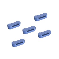 Zebra HC2X/HC5X Healthcare Blue USB-C Plug Covers USB-C Port ON Bottom OF HC2X/5X Healthcare Devices (5 Pack)