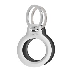 Belkin 2-Pack Secure Holder W/ Key RIN/F/ Apple AirTag Black And White