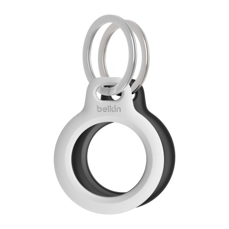 Belkin 2-Pack Secure Holder W/ Key RIN/F/ Apple AirTag Black And White