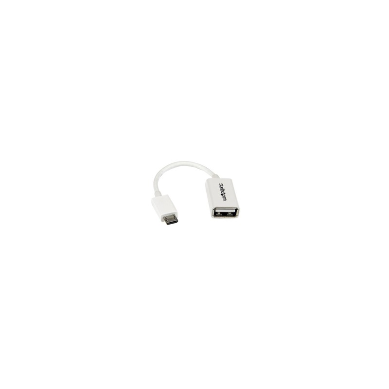 Startech 5 White Micro USB OTG Cable/.