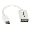 Startech 5 White Micro USB OTG Cable/.