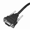 Cable: RS232, black, DB9 Female, 3m (9.8´), straight, 5V host power
