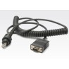Zebra Cbl Assy:RS232 W/P300 STRN RLF,8FT