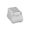 HC2X/HC5X Healthcare white 4-slot battery charger. Power Supply, DC cable and AC line cord sold separately