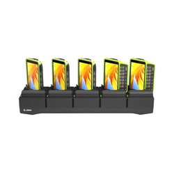 WT6400 5-Slot Ethernet Cradle W/Battery Charger, Ethernet Comms. Req.PWR-BGA12V108W0WW,CBL-DC-382A1-01 And AC Cord