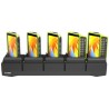 WT6400 5-Slot Ethernet Cradle W/Battery Charger, Ethernet Comms. Req.PWR-BGA12V108W0WW,CBL-DC-382A1-01 And AC Cord