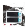 Kingston 64GB DT Exodia USB3.2 Gen 1/(Black + Teal) 2 Pieces