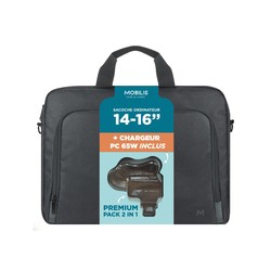 Mobilis Bundle Theone Basic Briefcase/Toploading 14-16 (12L) + 65W LAP
