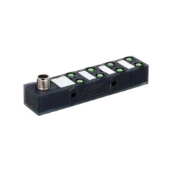 Zebra GPIO NPN Breakout Block For Use With FXR90. FEAT. 12PIN M12 GPIO/DC Power Input Connector, 4X M8 3PIN GP Inputs, 4X M8