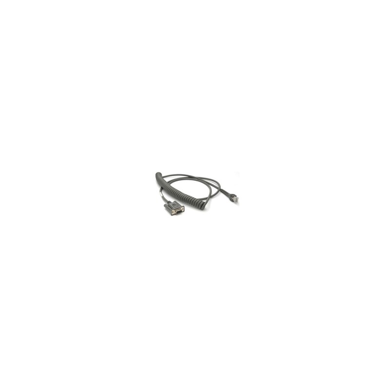 Zebra Cable - RS232: DB9F, 9FT (2.8M)CL, PWR PIN9, W/ TTL Current Limit Protection