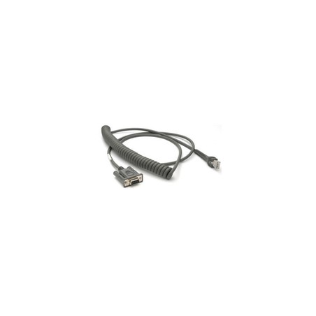 Zebra Cable - RS232: DB9F, 9FT (2.8M)CL, PWR PIN9, W/ TTL Current Limit Protection
