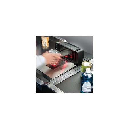 Magellan 9300i Scanner Only, Med Sapphire Platter/Shelf Mount w/ Flip-up Produce Rail, EU Power Cord/Brick, RS-232 Std Cable