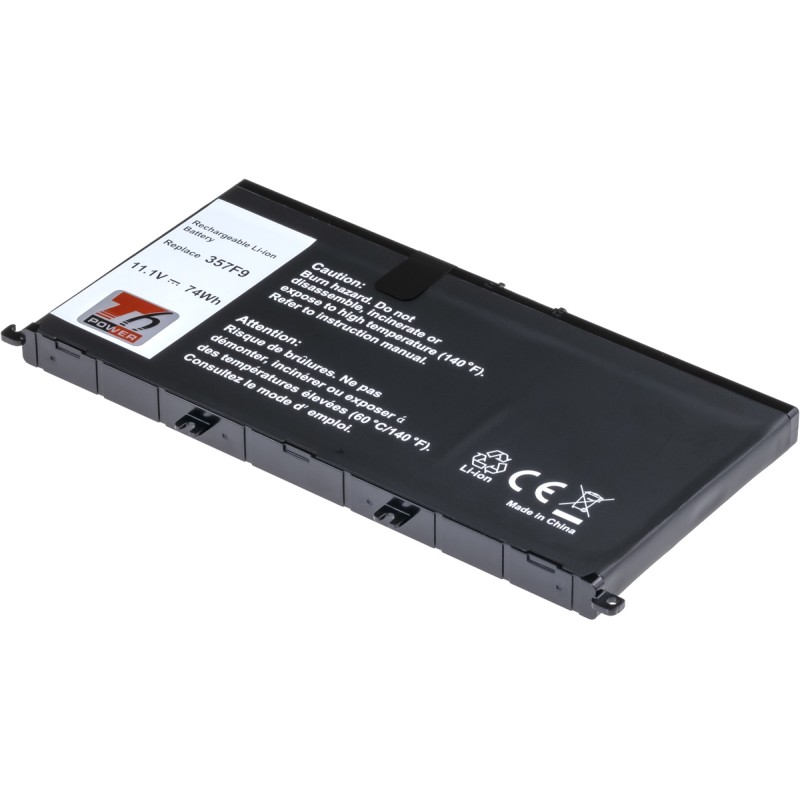Baterie T6 Power pro Dell Insprion 15 7559, 7566, 7567, 6660mAh, 74Wh, 6cell, Li-ion