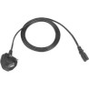 Zebra Cord:AC PWR,18AWG,250V,3A,1.8M,BLK,UK