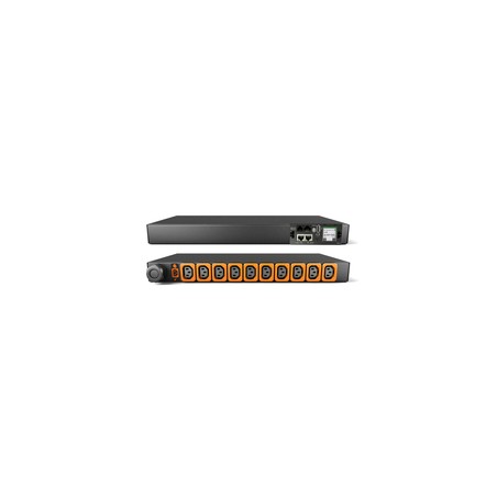 Vertiv Geist Rack PDU, Monitored (Unit Level), EC, 1U, input IEC 60309 230V 16A, locking outlets (10)C13