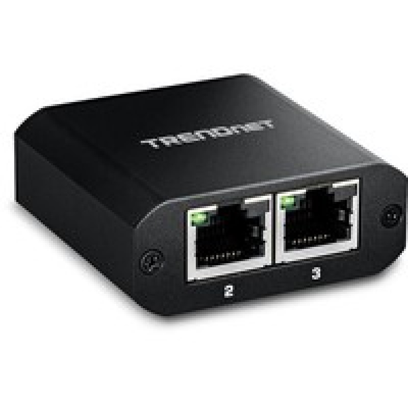 TRENDnet 2-Port Gigabit Splitter With/USB Type C Power