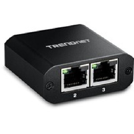 TRENDnet 2-Port Gigabit Splitter With/USB Type C Power
