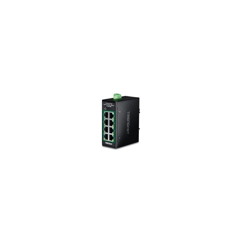 8-PORT INDUSTRIAL FAST ETHERNE/POE+ DIN-RAIL MINI SWITCH
