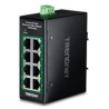 TRENDnet 8-Port Industrial Fast Etherne/PoE+ DIN-Rail Mini Switch