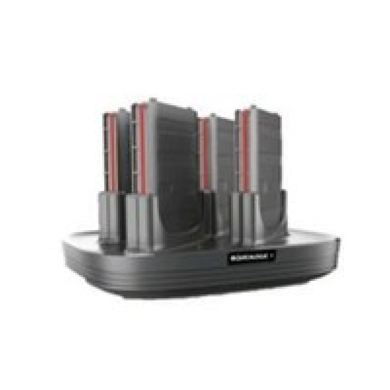 CHARGER, 4 SLOT BATTERY, Memor 10, Black Color (requires power supply 94ACC0197 and power cord to be purchased separately)