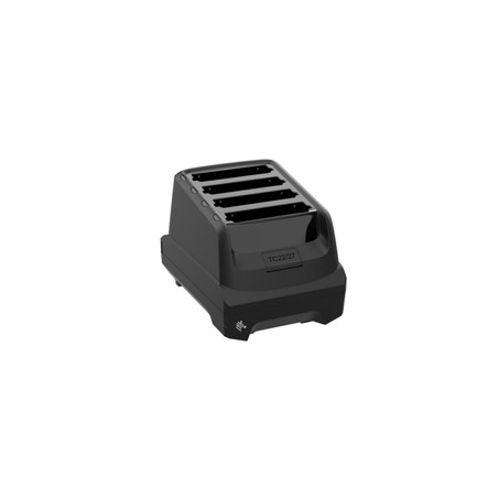 TC22/TC27 4-Slot Battery Charger Charges up to four Li-ion batteries. Power Supply, DC cable and AC line cord sold separately