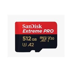SanDisk micro SDXC karta 512GB Extreme PRO (200 MB/s Class 10, UHS-I U3 V30) + adaptér