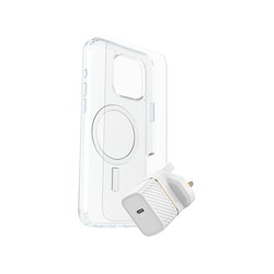 OB SYM CLEAR MAGSAFE/PREM GLASS/UK USB-C WALL CHARGER 30W-WHITE 7881436