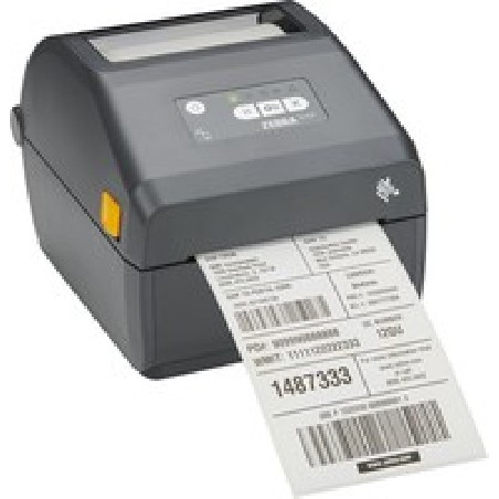 Thermal Transfer Cartridge Printer ZD421 300 dpi, USB, USB Host, Ethernet, BTLE5, EU and UK Cords, Swiss Font, EZPL