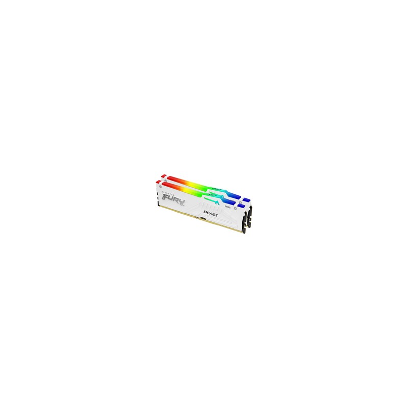 Kingston 32GB DDR5-5200MT/S CL36 DIMM/(Kit OF 2) Beast White RGB EXPO