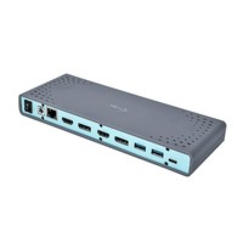 I-Tec USB-C/A Dual 4K Dock UK/2XHDMI 2XDP 6XUSB 3.0 K-Lock