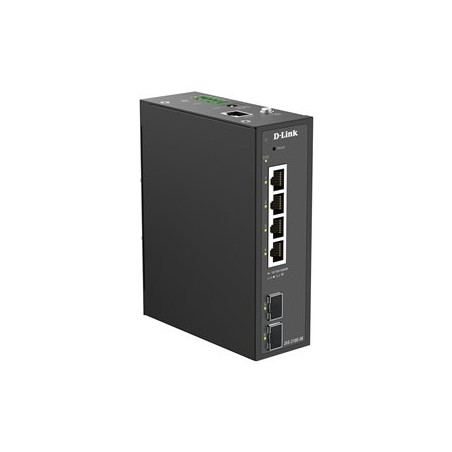 D-Link 6-Port 1G Industrial Switch/Smart Managed 2X SFP DIN Rail
