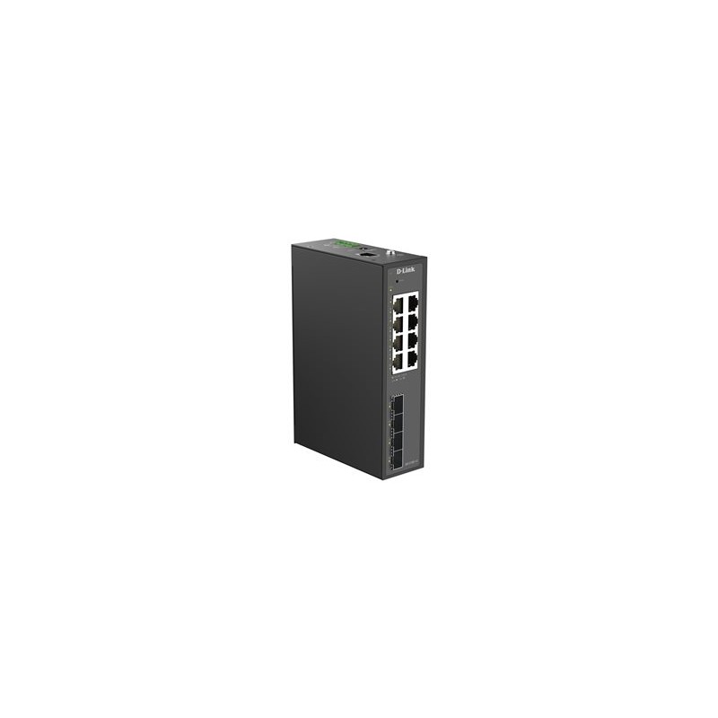 D-Link 12 -Port 1G Industrial Switch/Smart Managed 4X SFP DIN Rail