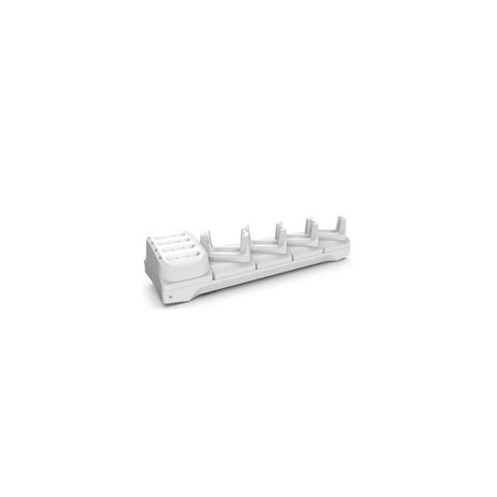 Zebra TC21/TC26 Helathcare White Five Slot Charge Only Cradle 4 Devices Plus 4 Slot Bat. Charger PS And DC Cable Sold Separately