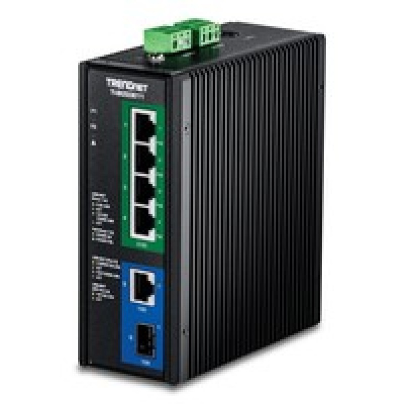 TRENDnet 6-Port Industrial 2.5G PoE++/DIN-Rail Switch With 10G Ports