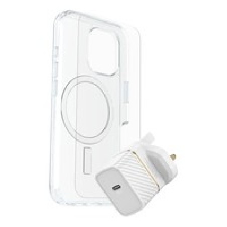 Otterbox OB SYM Clear MagSafe/Prem Glass/UK USB-C Wall CHAR 30W -White