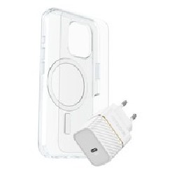 Otterbox OB SYM Clear MagSafe/Prem Glass/EU USB-C Wall CHAR30W-White