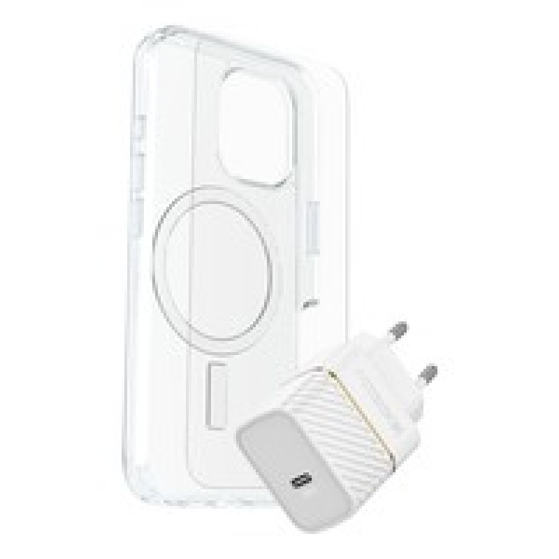 Otterbox OB SYM Clear MagSafe/Prem Glass/EU USB-C Wall CHAR30W-White