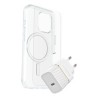 Otterbox OB SYM Clear MagSafe/Prem Glass/EU USB-C Wall CHAR30W-White